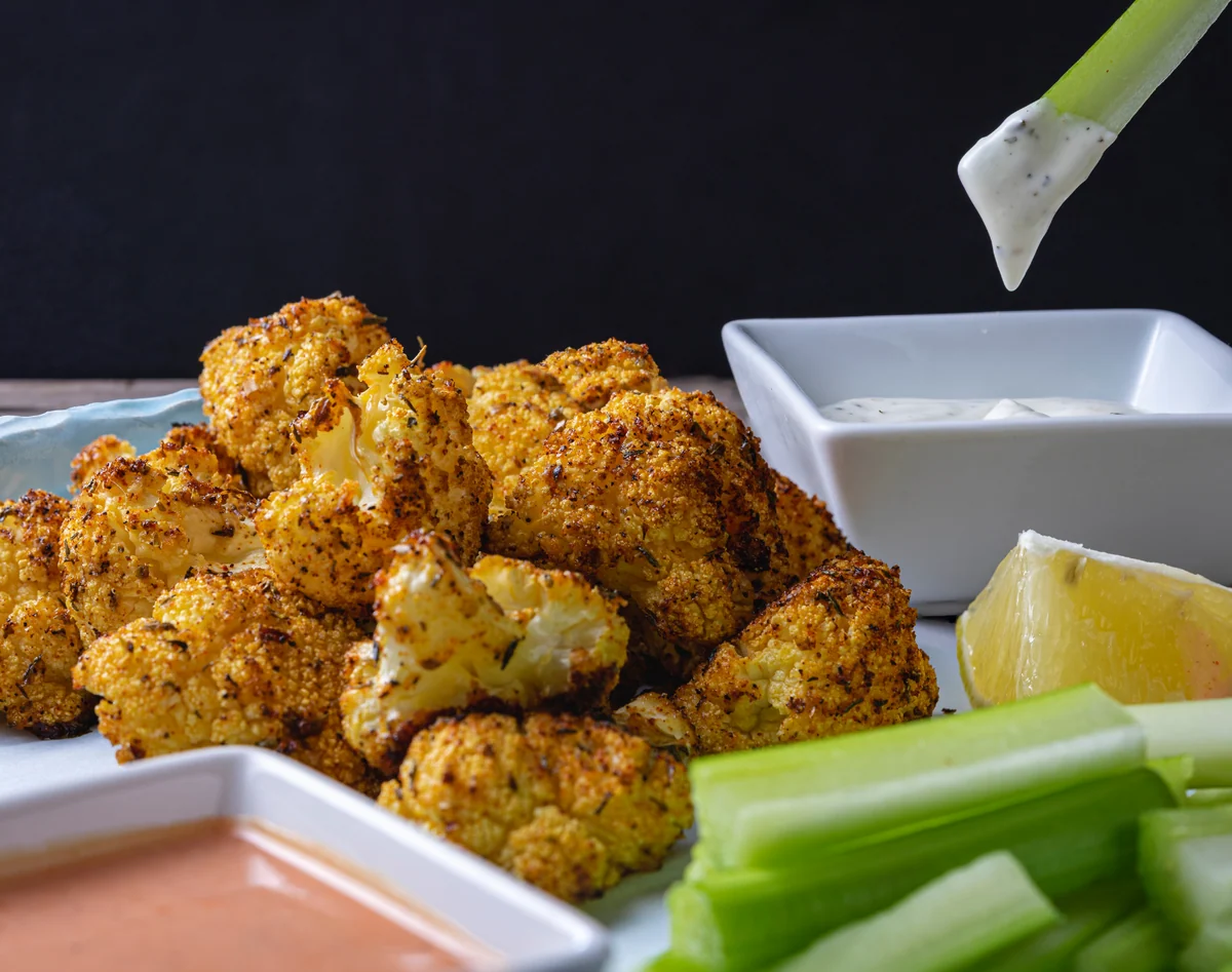 Super bowl Favorites: Vegan Buffalo Cauliflower Bites
